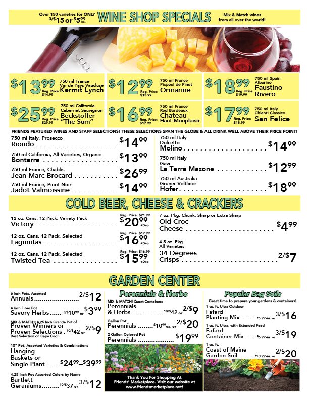 Friends Market Springfield Weekly Deals – Friends Marketplace
